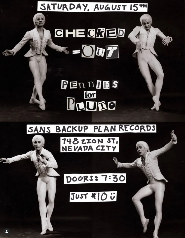 Flyer for Checked Out, Pennies for Pluto