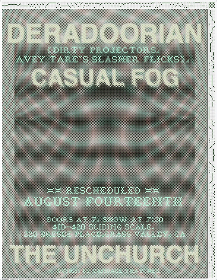 Flyer for Deradoorian, Casual Fog